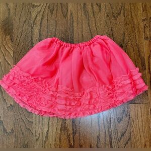 Gymboree Pink Coral Reef Palm Beach Girls Ruffled Tutu Skirt 4T NWT